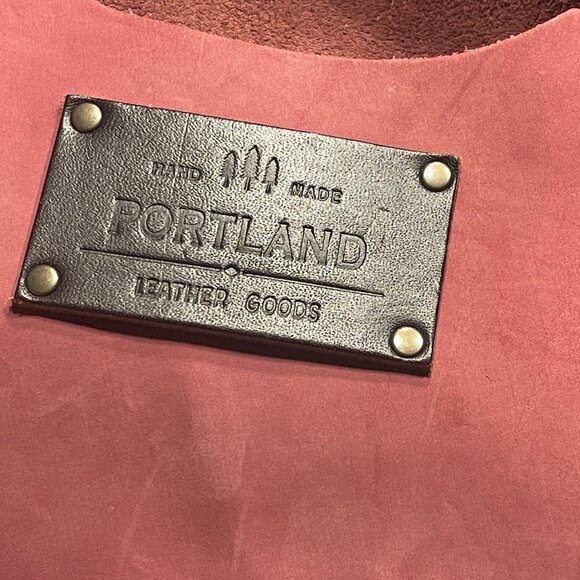 Portland Leather Tote Bag Dark Pink   Small size - Picture 7 of 7